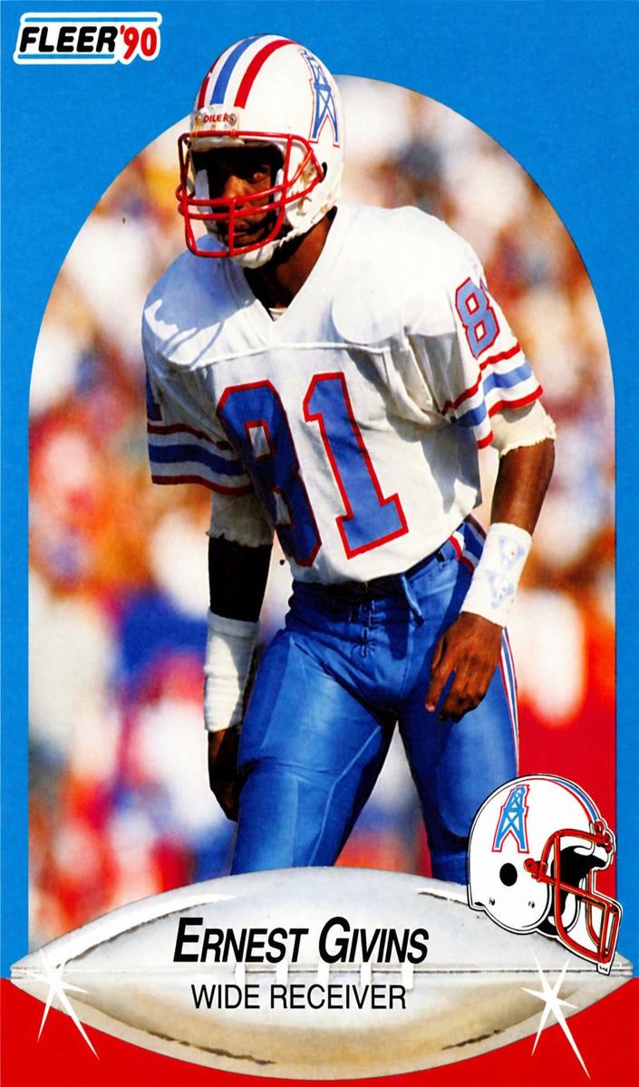 1990 Fleer Football Base Ernest Givins #127
