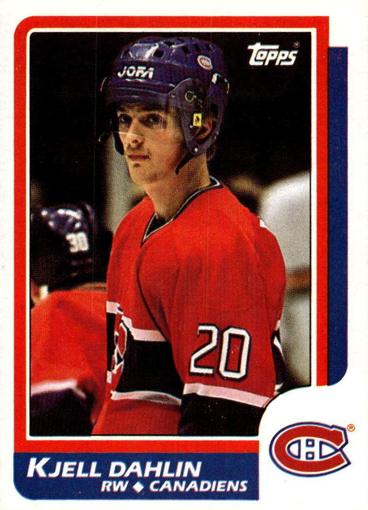 1986 Topps Hockey Kjell Dahlin #15