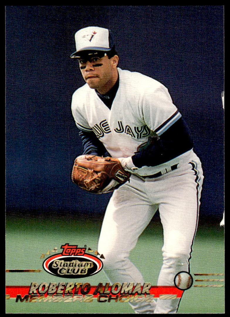 1993 Topps Stadium Club Baseball Roberto Alomar #596