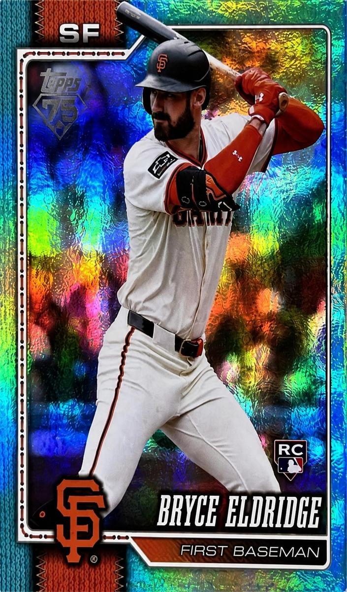 2026 Topps Baseball Aqua Rainbow Foil Bryce Eldridge #406