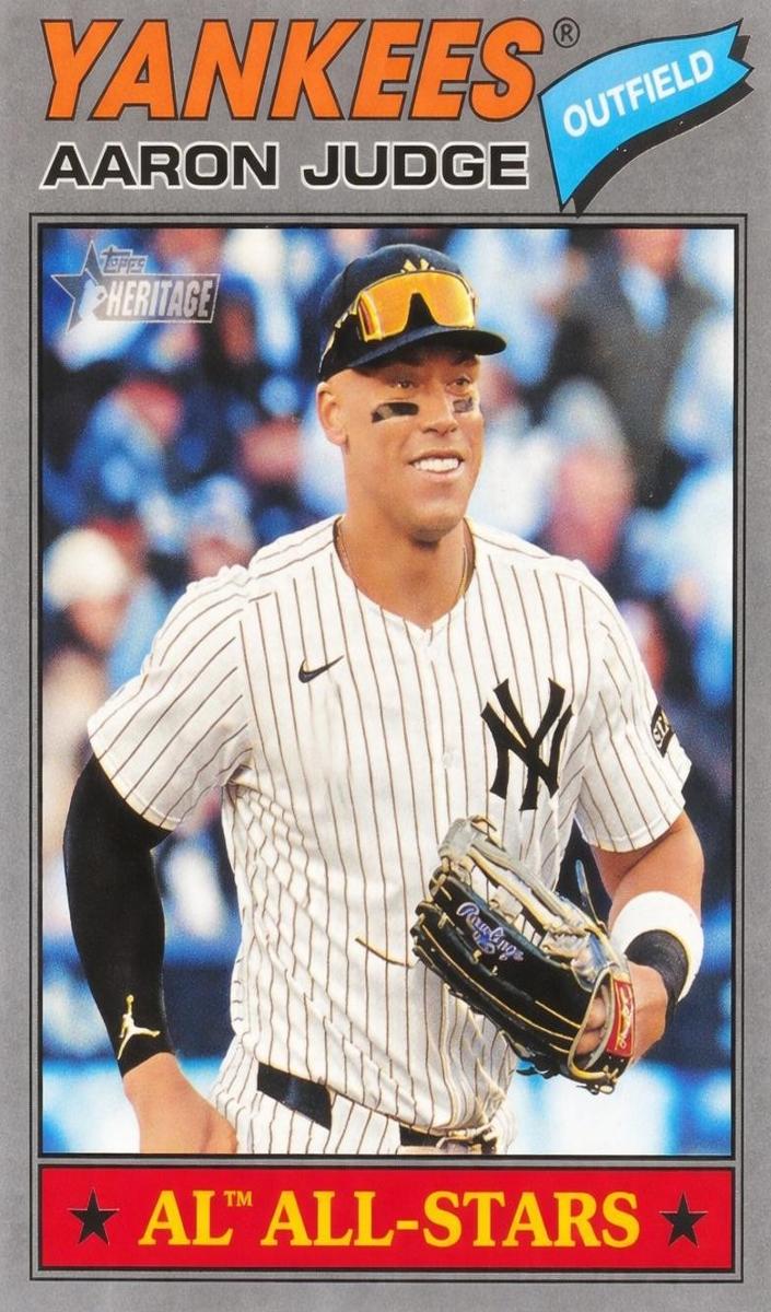 2026 Topps Heritage Baseball Dark Gray Bordered Aaron Judge #10