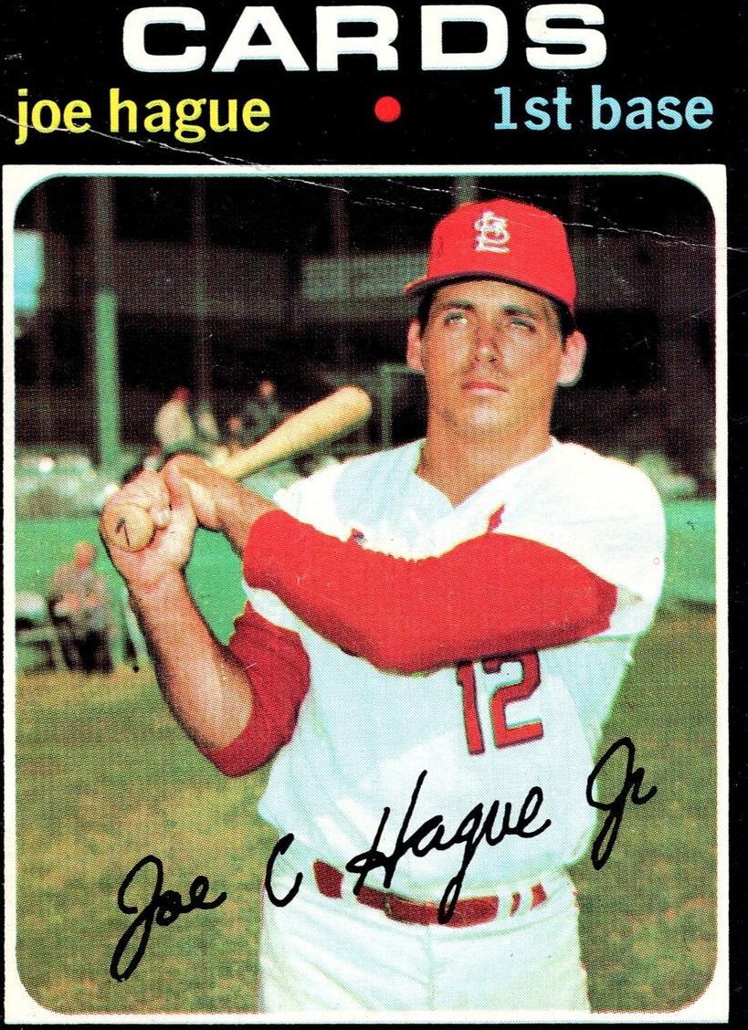 1971 Topps Baseball Joe Hague #96 PSA 7