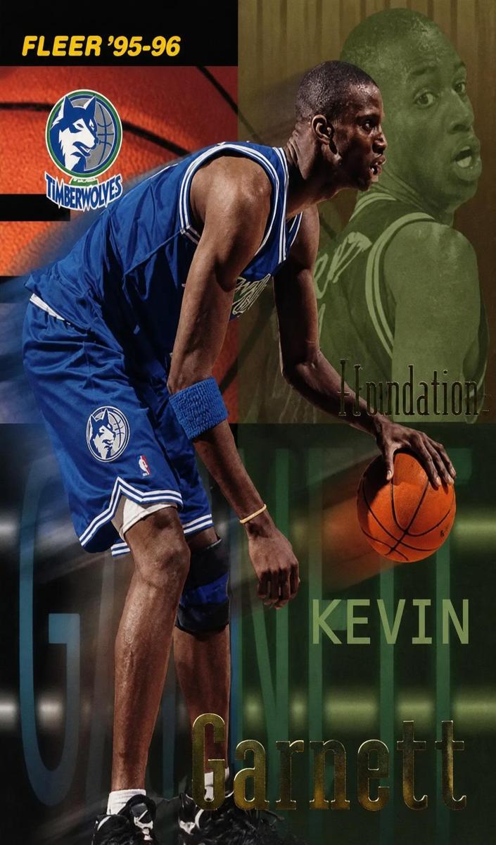1995 Fleer Basketball Kevin Garnett #406