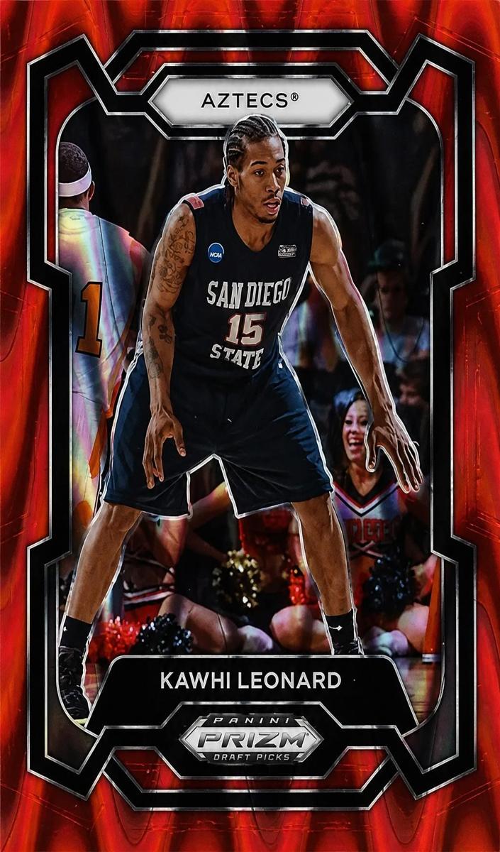 2024 Panini Prizm Draft Picks Basketball Red Seismic Kawhi Leonard #87