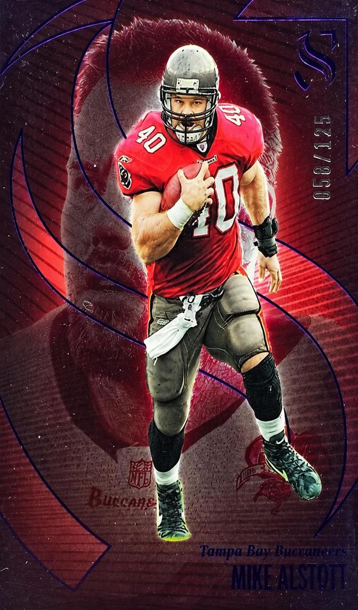 2025 Panini Silhouette Football Purple Mike Alstott #5