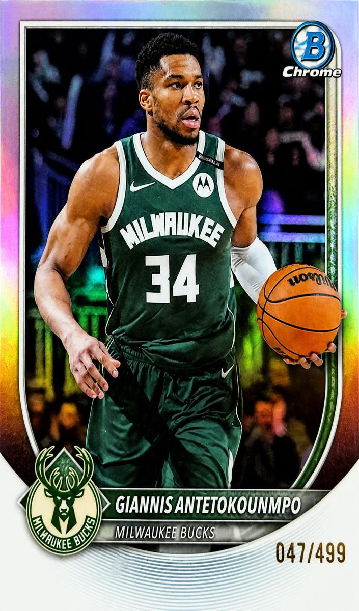 2025 Bowman Basketball Refractor Giannis Antetokounmpo #BCV-80