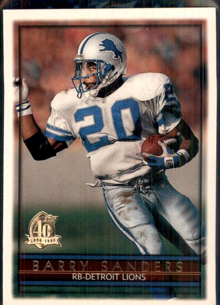 1996 Topps Football Barry Sanders #40