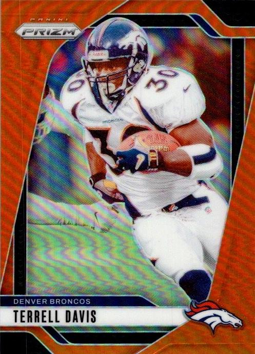 2024 Panini Prizm Football Orange Terrell Davis #91