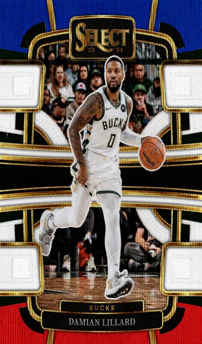 2023 Panini Select Basketball Tri-color Damian Lillard #63
