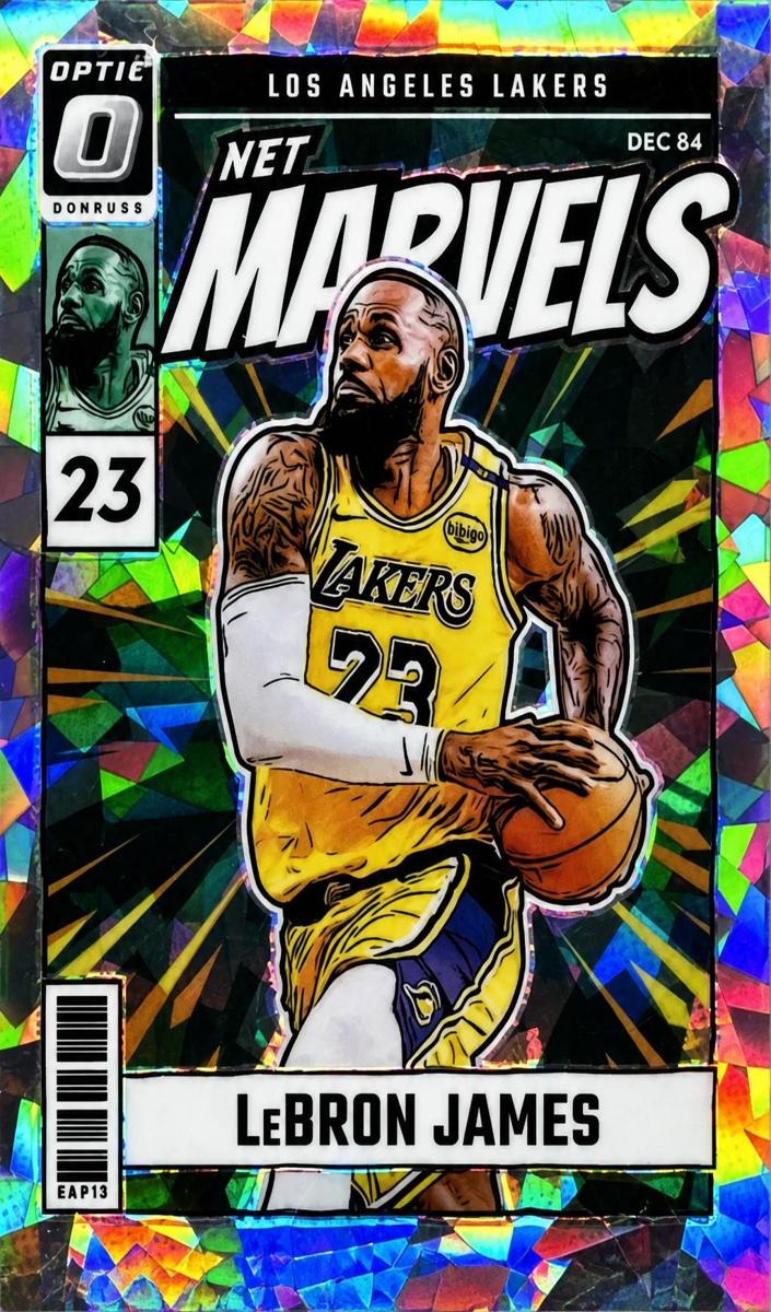 2024 Donruss Optic Basketball Cracked Ice LeBron James #24