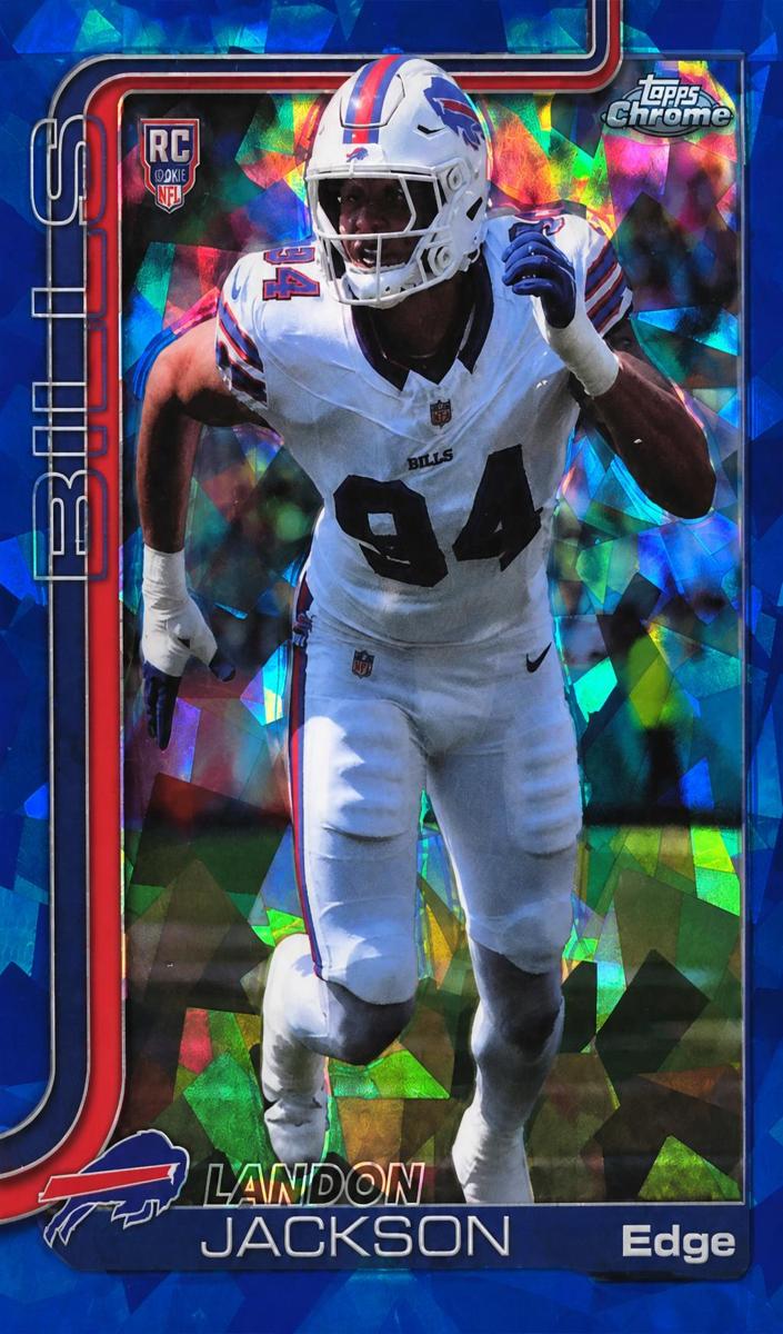 2025 Topps Chrome Sapphire Football Landon Jackson #358