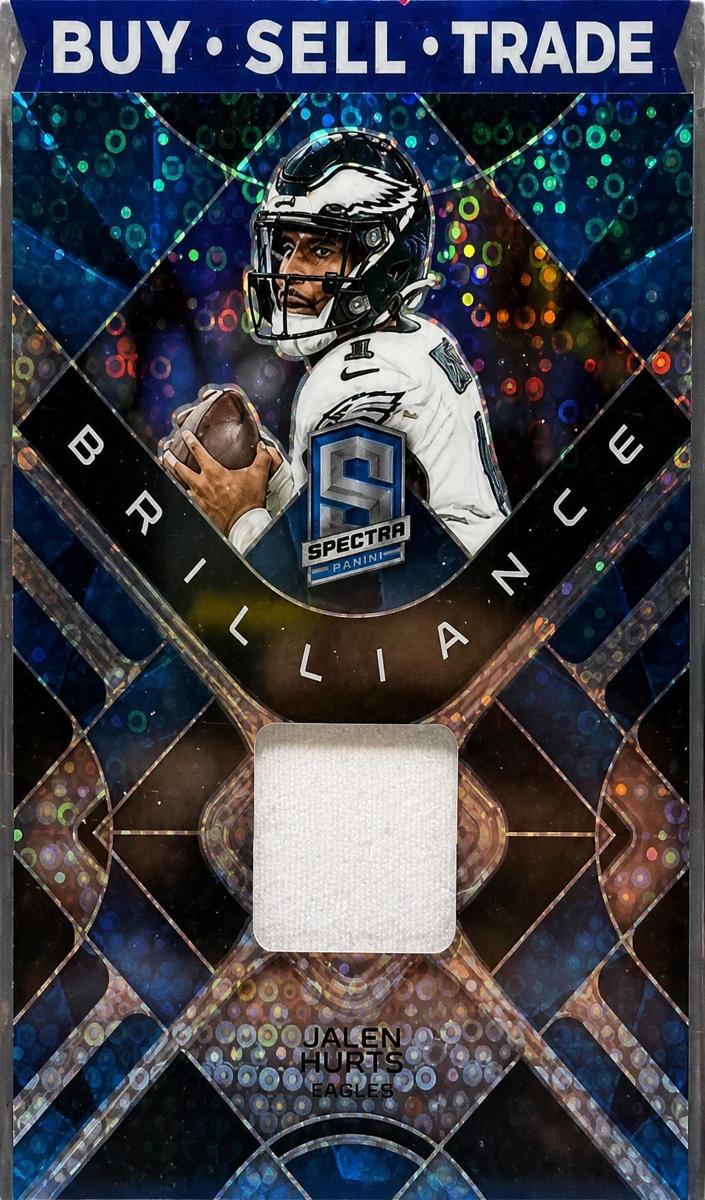2023 Panini Spectra Football Neon Blue Jalen Hurts #BRI-JHU PSA 8.5