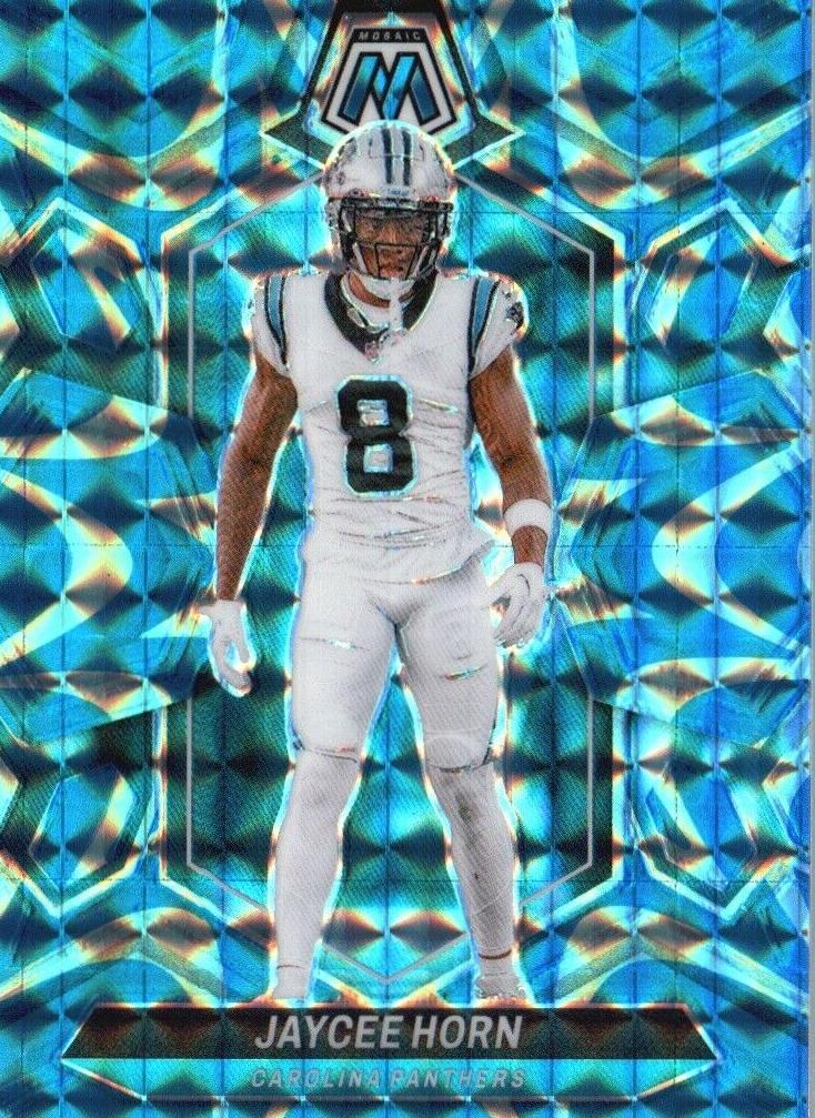 2024 Panini Mosaic Football Reactive Blue Jaycee Horn #35