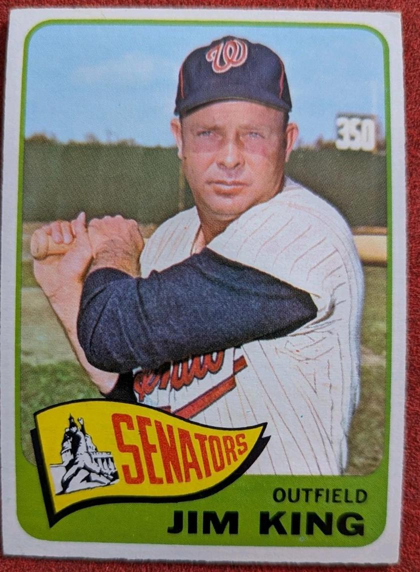 1965 O-Pee-Chee Baseball Jim King #38 PSA 8