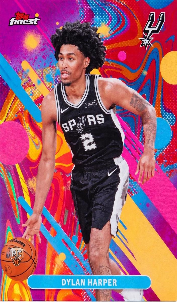 2025 Topps Finest Basketball Oil Spill Refractor Dylan Harper #2
