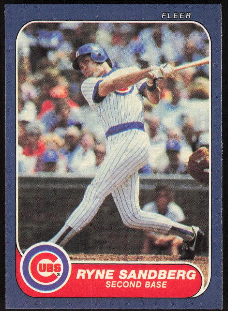 1986 Fleer Baseball Ryne Sandberg #378