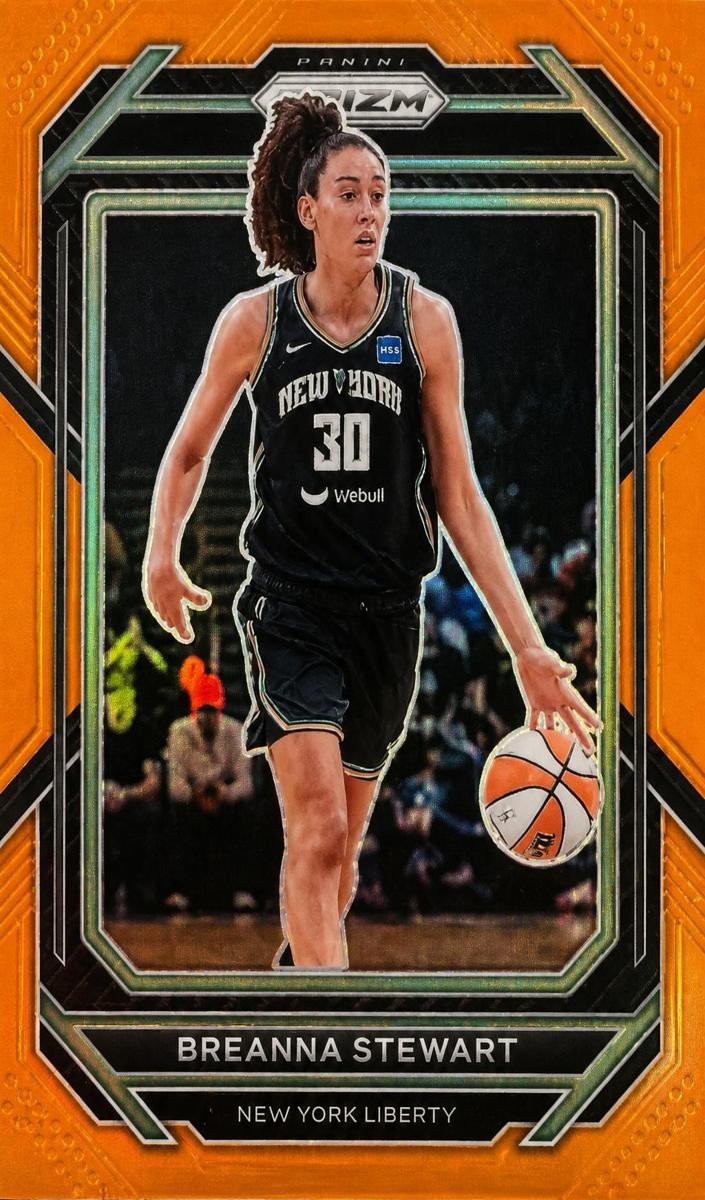 2023 Panini Prizm WNBA Basketball Orange Breanna Stewart #17 PSA 10