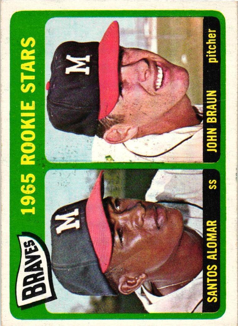 1965 Topps Baseball Braves Rookies #82 PSA 8