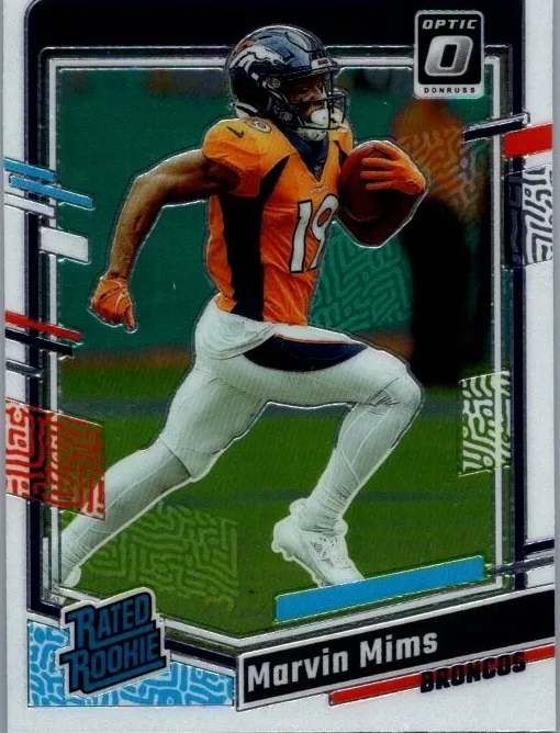 2023 Donruss Optic Football Marvin Mims #231 PSA 9