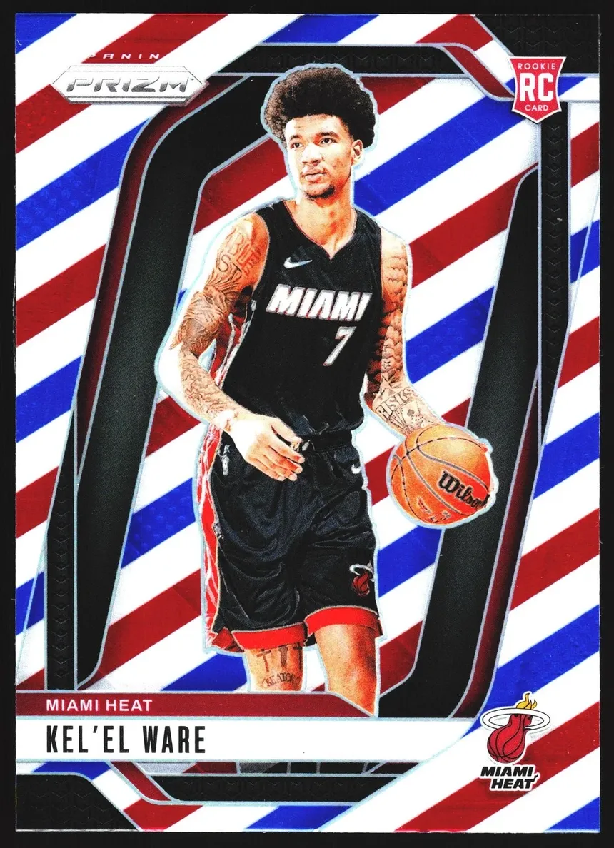 2024 Panini Prizm Basketball Red White and Blue Kel'el Ware #248 PSA 9