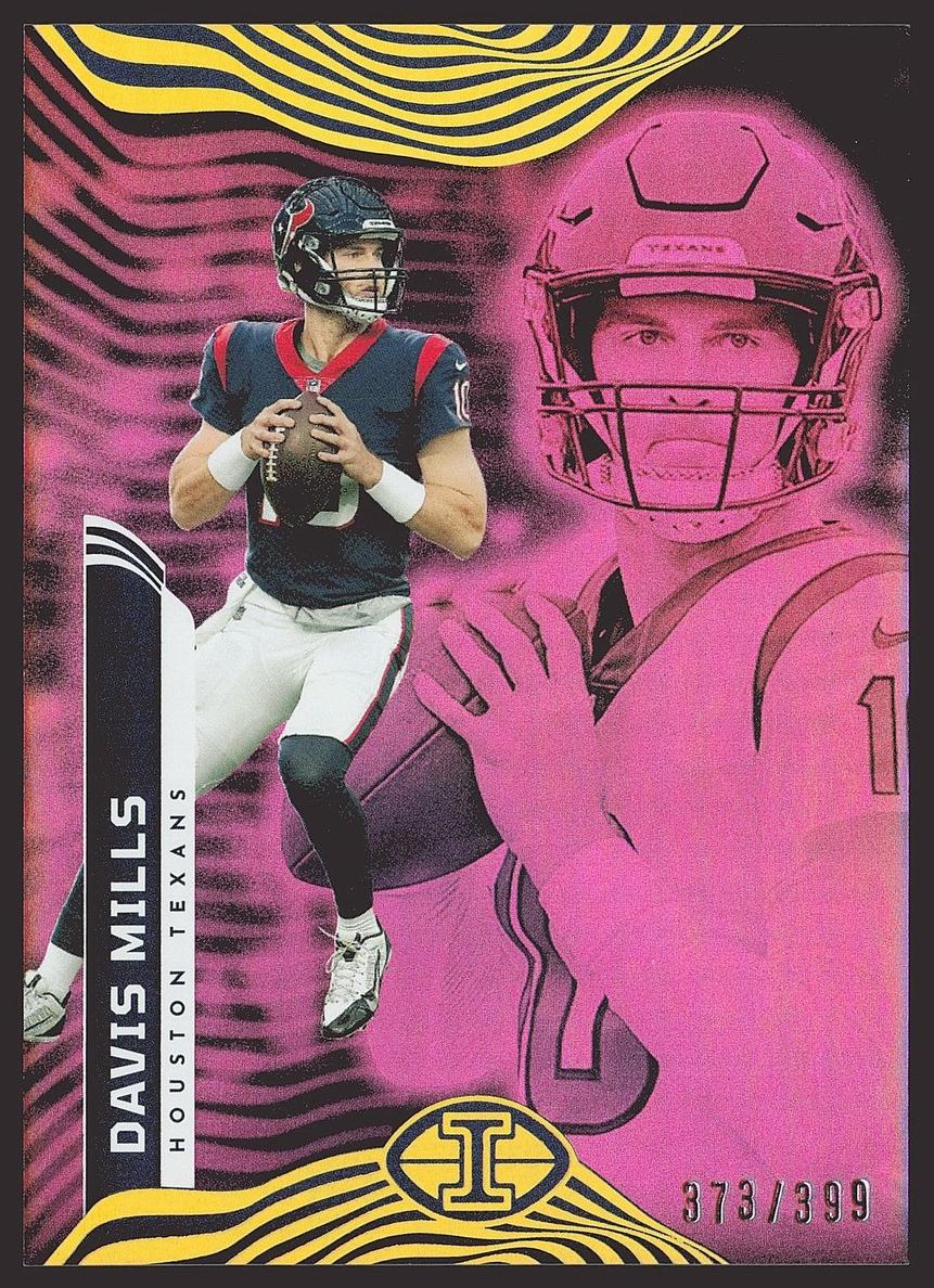 2022 Panini Illusions Football Trophy Collection Pink Davis Mills #36