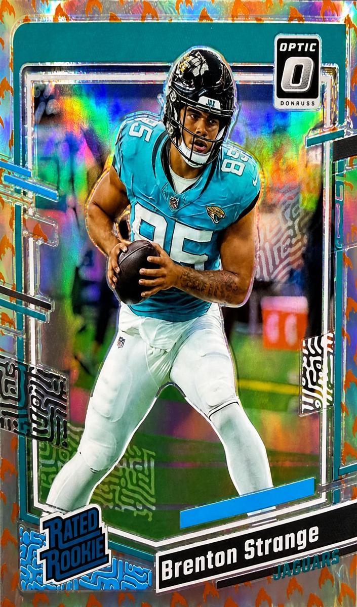 2023 Donruss Optic Football Fire Brenton Strange #251