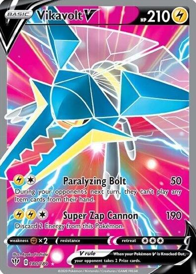 2020 Pokemon Sword & Shield Darkness Ablaze Vikavolt #180