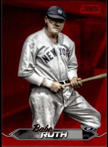 2024 Topps Stadium Club Baseball Red Foil Babe Ruth #171