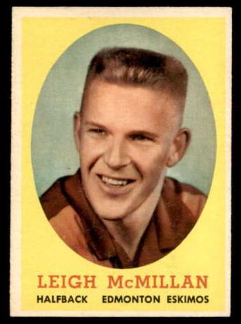 1958 Topps CFL Football Leigh McMillan #2