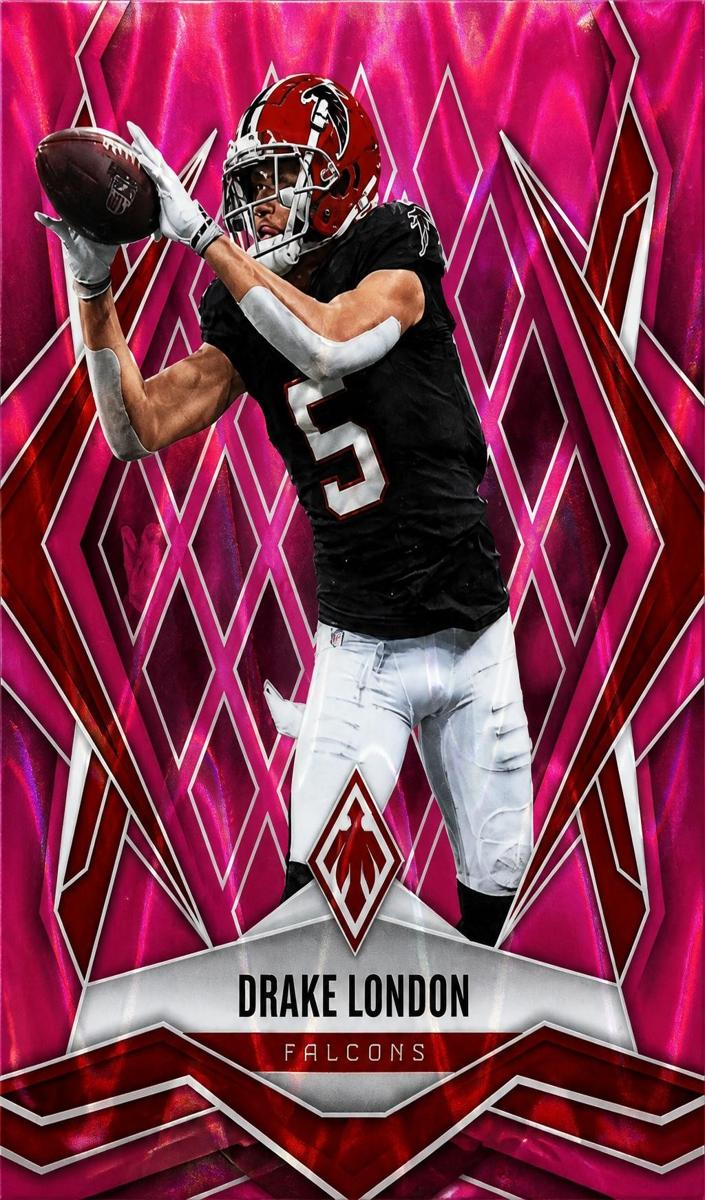 2025 Panini Phoenix Football Pink Seismic Drake London #126