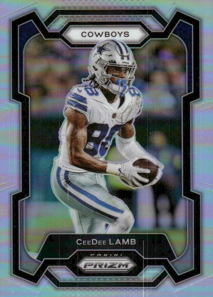 2023 Panini Prizm Football Silver CeeDee Lamb #72 PSA 9