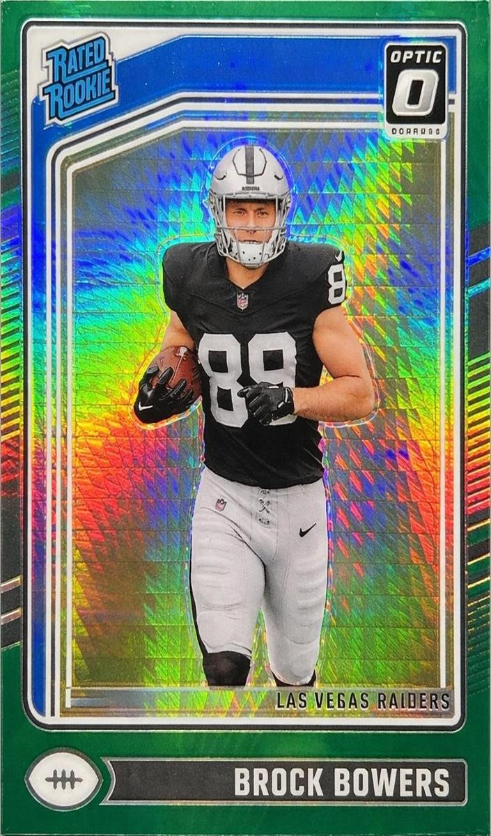 2024 Donruss Optic Football Green Hyper Brock Bowers #215
