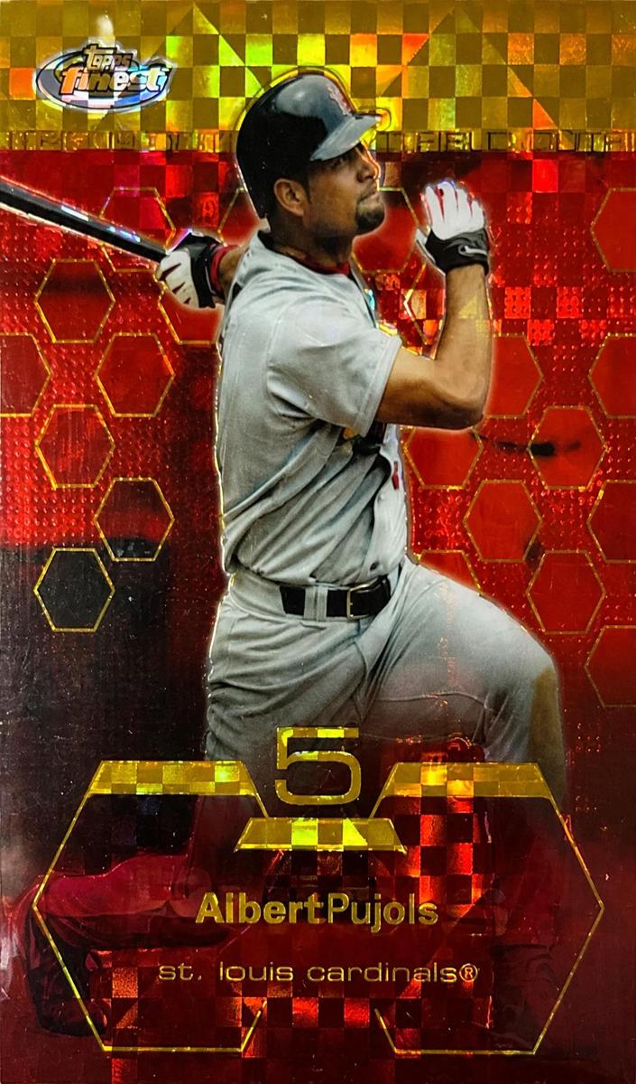 2003 Topps Finest Baseball Gold X-Fractor Albert Pujols #95 PSA 10