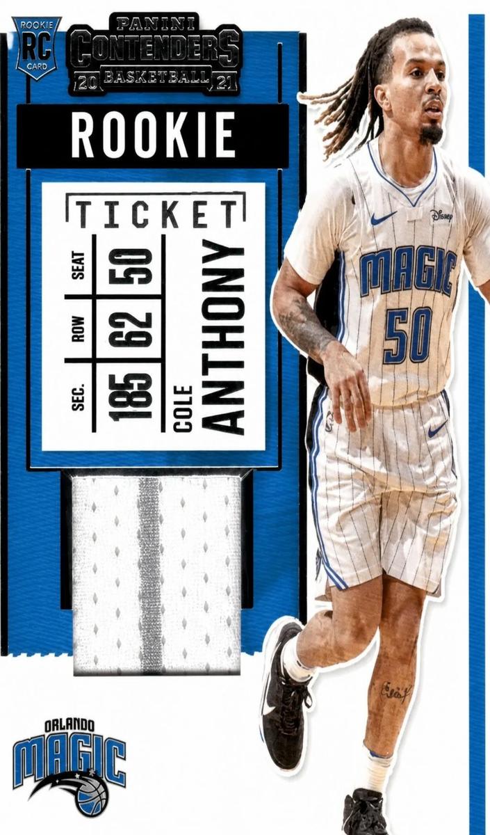 2020 Panini Contenders Basketball Cole Anthony #RS-CAN