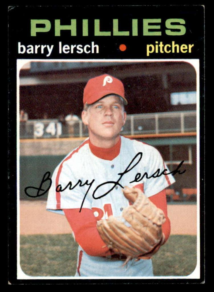 1971 Topps Baseball Barry Lersch #739 PSA 8