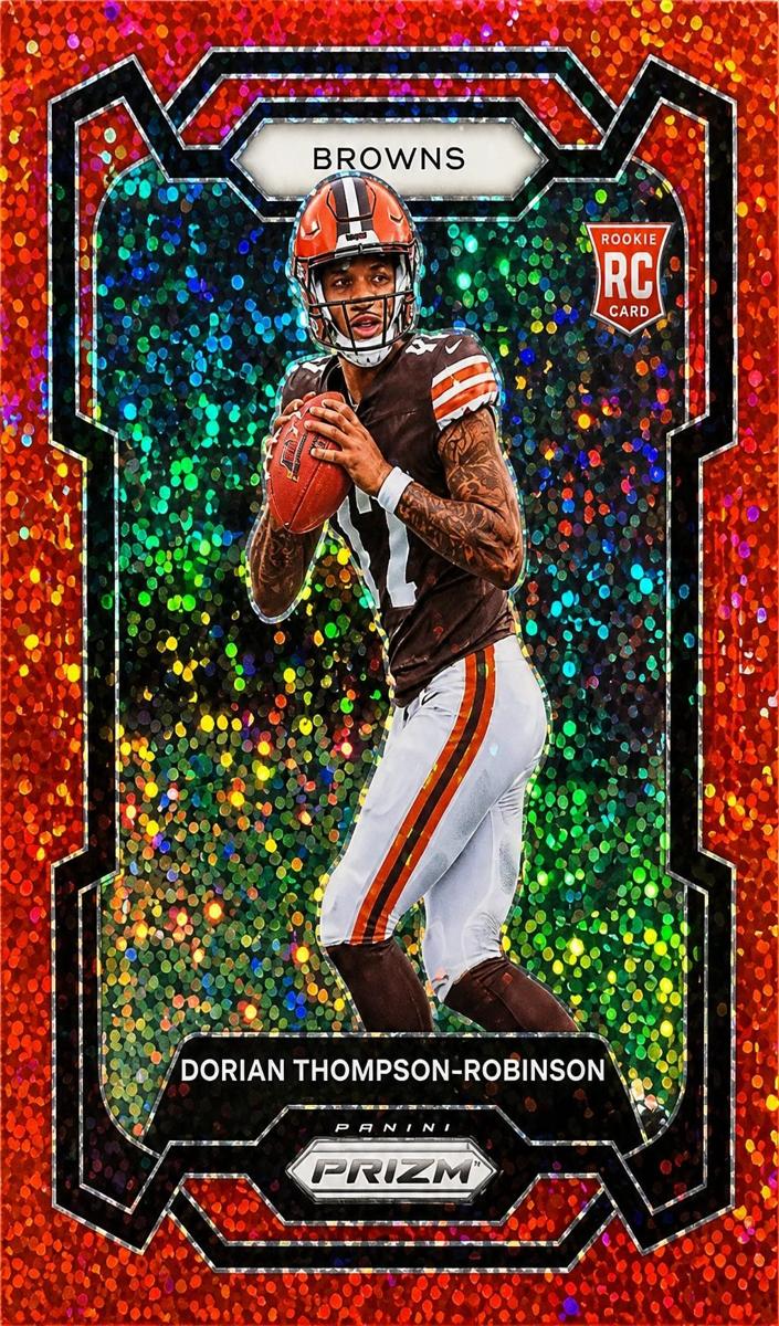 2023 Panini Prizm Football Red Sparkle Dorian Thompson-Robinson #322