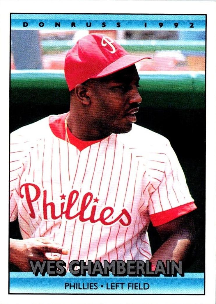 1992 Donruss Baseball Wes Chamberlain #384