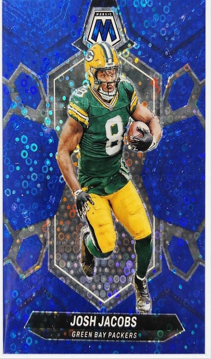 2024 Panini Mosaic Football No Huddle Blue Josh Jacobs #79