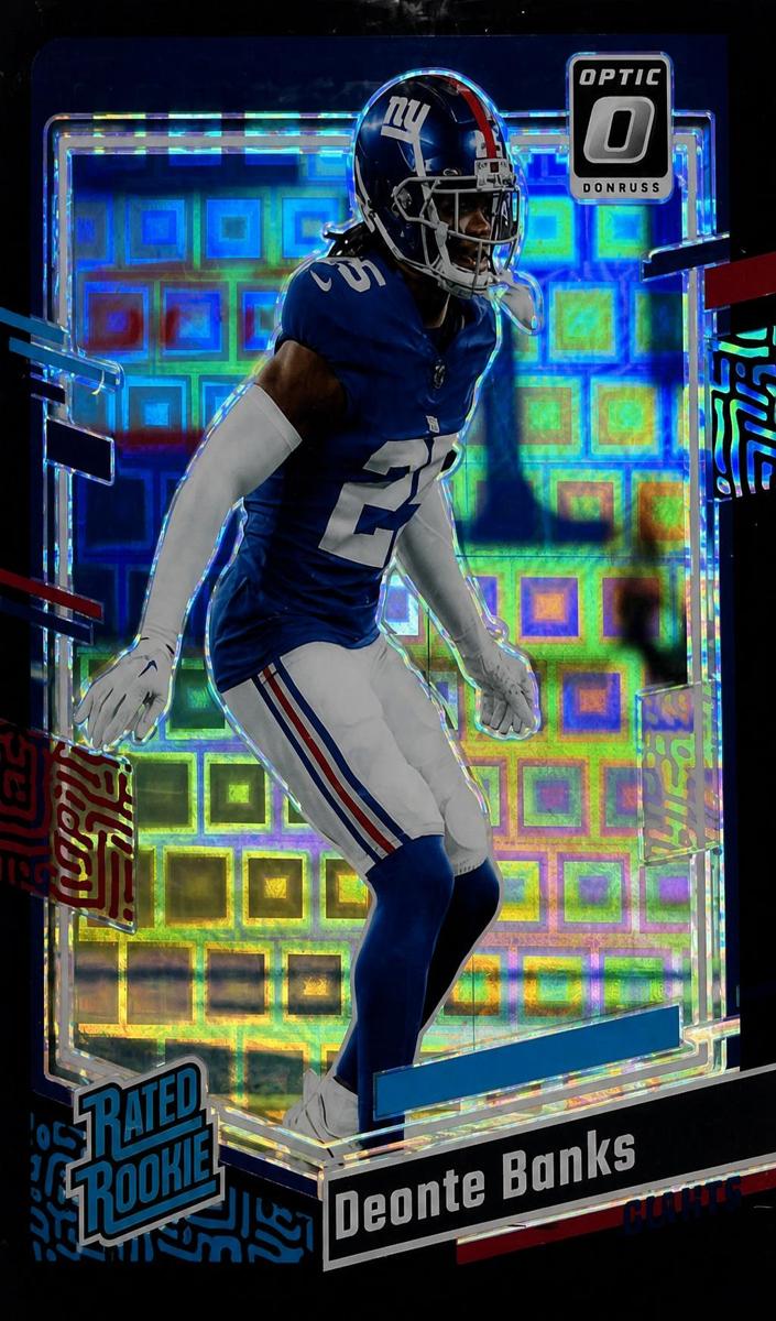 2023 Donruss Optic Football Black Pandora Deonte Banks #278 PSA 9
