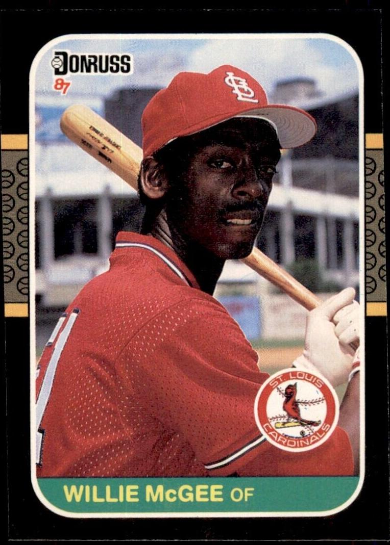 1987 Donruss Baseball Willie McGee #84 PSA 7