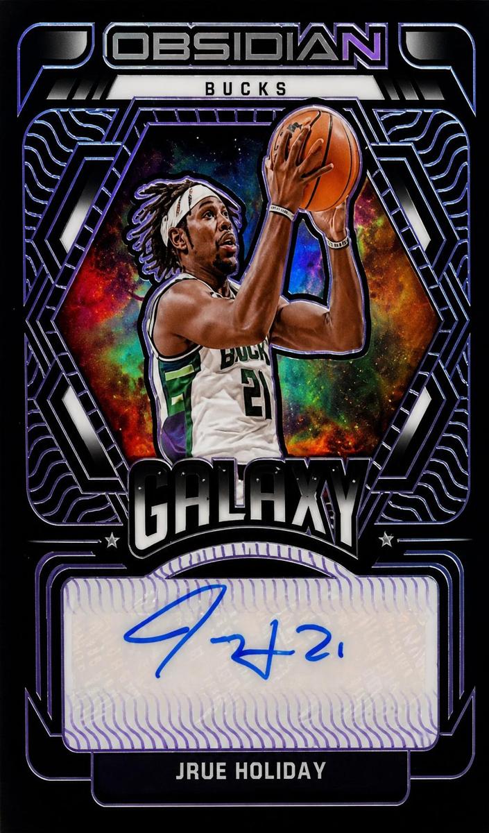 2021 Panini Obsidian Basketball Electric Etch Purple Jrue Holiday #GA-JRU