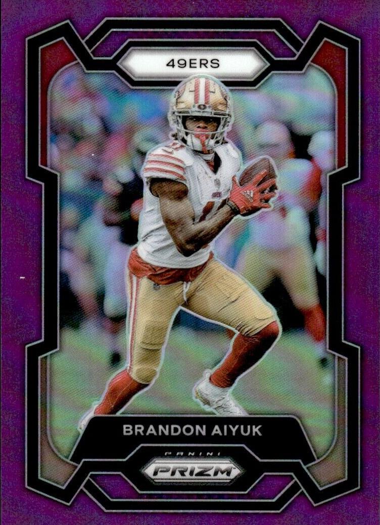 2023 Panini Prizm Football Purple Brandon Aiyuk #265