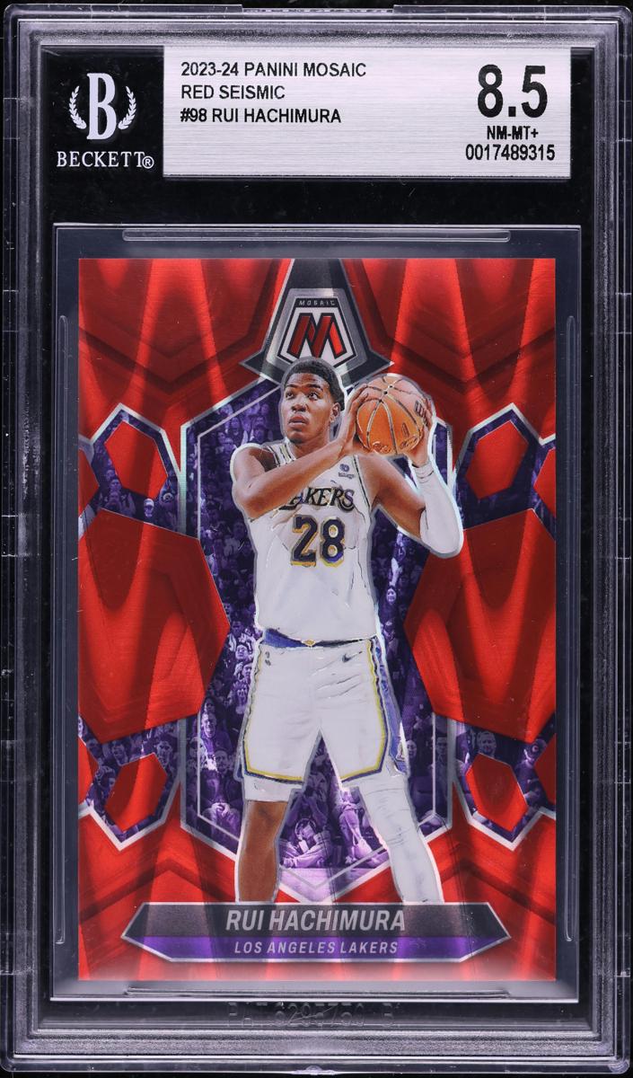 2023 Panini Mosaic Basketball Red Seismic Rui Hachimura #98 BGS 8.5