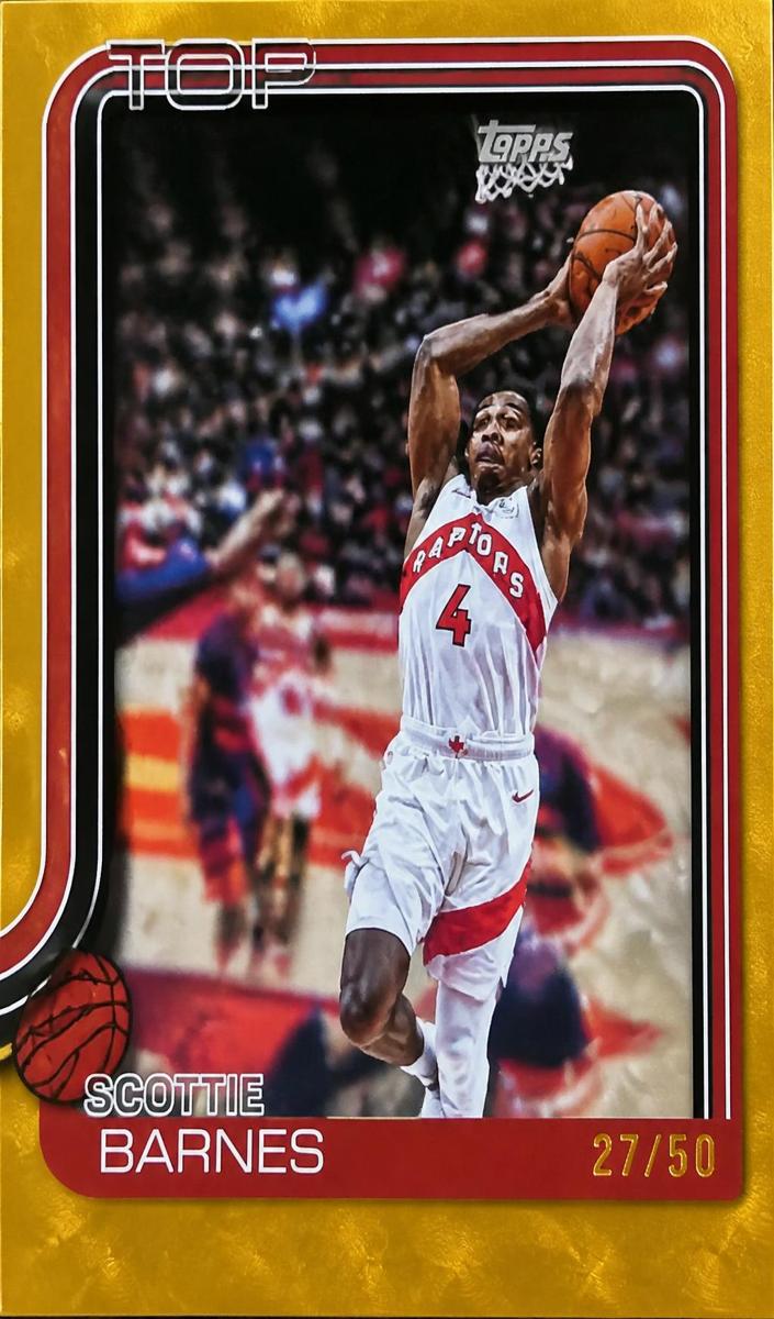 2025 Topps Basketball Gold Diamante Scottie Barnes #31
