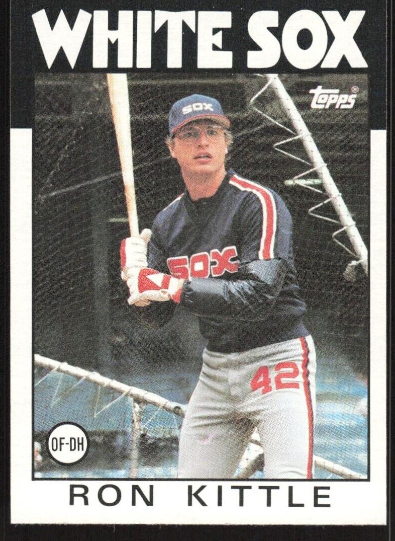 1986 Topps Baseball Ron Kittle #574 PSA 9