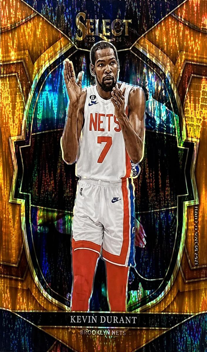 2022 Panini Select Basketball Orange Flash Kevin Durant #37 PSA 9