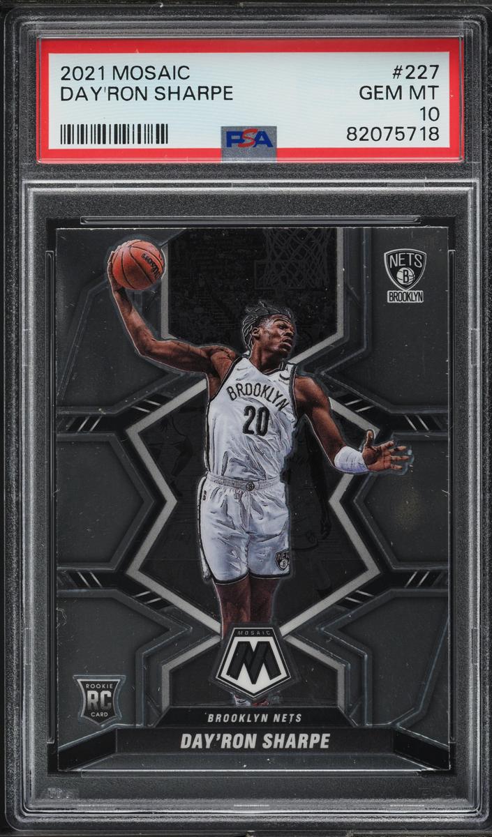 2021 Panini Mosaic Basketball Day'Ron Sharpe #227 PSA 10