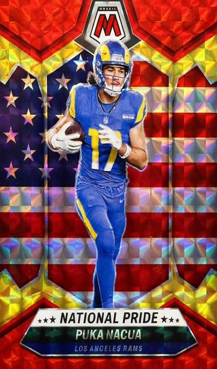 2024 Panini Mosaic Football Choice Fusion Red and Yellow Puka Nacua #264
