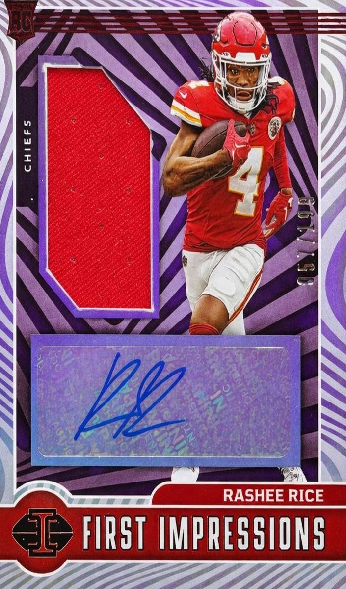 2023 Panini Illusions Football Red Rashee Rice #129