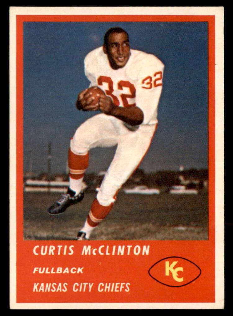1963 Fleer Football Curtis McClinton #45 PSA 7